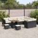 Sonata H Градински Софа Комплект 12 pcs Черно и кремаво 80 x 80 x 71 cm