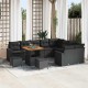 Sonata H Градински Софа Комплект 12 pcs Черно 80 x 80 x 71 cm