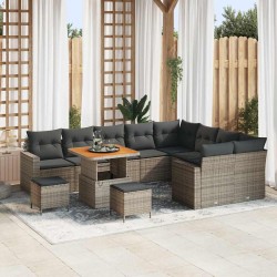 Sonata H Градински Софа Комплект 12 pcs Сив 80 x 80 x 71 cm - Градински Дивани и Пейки