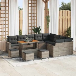 Sonata H Градински Софа Комплект 13 pcs Сив 110 x 55 x 71 см - Градински Дивани и Пейки