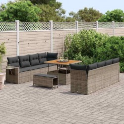 Sonata H Градински Софа Комплект 11 pcs Сив 100 x 100 x 71 cm - Градински Дивани и Пейки