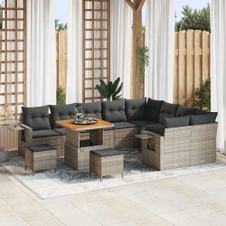 Sonata H Градински Софа Комплект 12 pcs Сив 80 x 80 x 71 cm - Градински Дивани и Пейки
