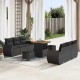 Sonata H Градински Софа Комплект 9 pcs Черно 80 x 80 x 71 cm