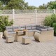 Sonata H Градински Софа Комплект 12 pcs бежово и светлосиво