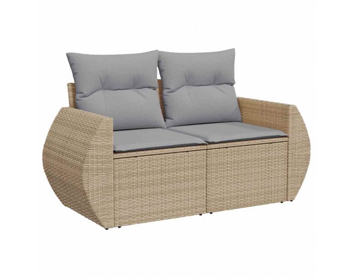 Sonata H Градински Софа Комплект 12 pcs бежово и светлосиво