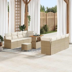 Sonata H Градински Софа Комплект 11 pcs Бежов и кремав 90 x 55 x 71 cm - Градински Дивани и Пейки