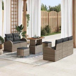 Sonata H Градински Софа Комплект с възглавница 8 pcs Сив 90 x 55 x 71 cm - Градински Дивани и Пейки