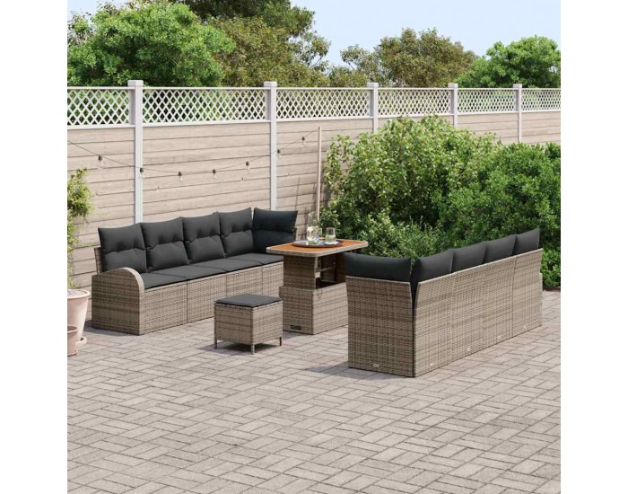 Sonata H Градински Софа Комплект 11 pcs Сив 90 x 55 x 71 cm