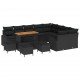 Sonata H Градински Софа Комплект 13 pcs Черно 110 x 55 x 71 см