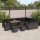 Sonata H Градински Софа Комплект 13 pcs Черно 110 x 55 x 71 см