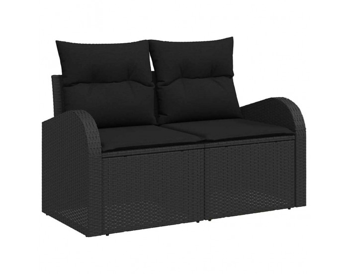 Sonata H Градински Софа Комплект 13 pcs Черно 110 x 55 x 71 см