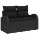 Sonata H Градински Софа Комплект 13 pcs Черно 110 x 55 x 71 см