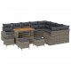 Sonata H Градински Софа Комплект 13 pcs Сив 110 x 55 x 71 см