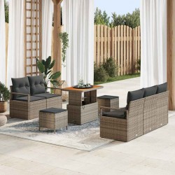 Sonata H Градински Софа Комплект с възглавница 8 pcs Сив 90 x 55 x 71 cm - Градински Дивани и Пейки