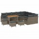 Sonata H Градински Софа Комплект 13 pcs Сив 110 x 55 x 71 см