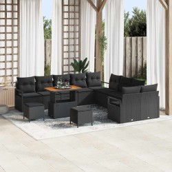 Sonata H Градински Софа Комплект 13 pcs Черно 90 x 55 x 71 cm - Градински Дивани и Пейки