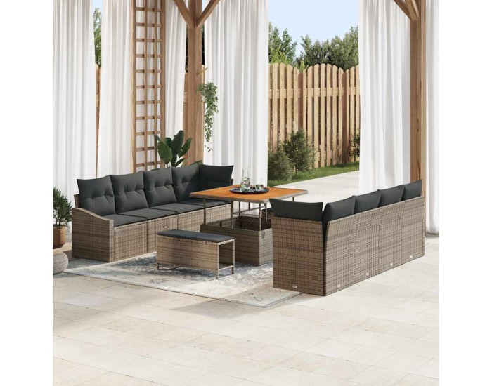 Sonata H Градински Софа Комплект 11 pcs Сив 100 x 100 x 71 cm
