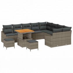 Sonata H Градински Софа Комплект 12 pcs Сив 80 x 80 x 71 cm - Градински Дивани и Пейки