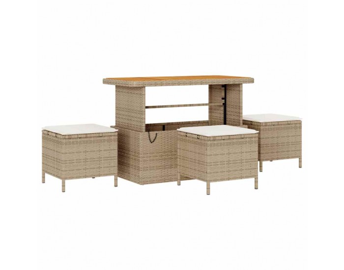 Sonata H Градински Софа Комплект 13 pcs Бежов и кремав 110 x 55 x 71 см
