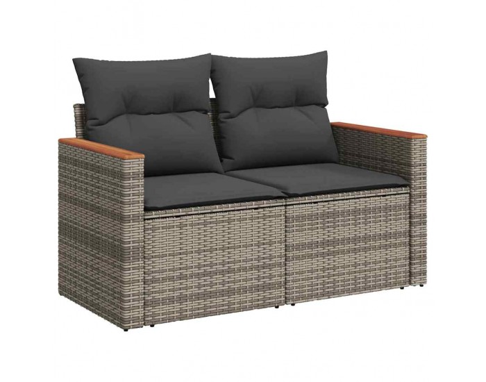 Sonata H Градински Софа Комплект 10 pcs Сив 90 x 55 x 71 cm Полиратан
