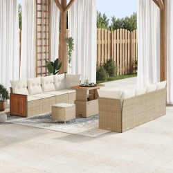 Sonata H Градински Софа Комплект 11 pcs Бежово Кремаво 90 x 55 x 71 cm - Градински Дивани и Пейки