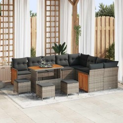 Sonata H Градински Софа Комплект 13 pcs Сиво Тъмносиво 110 x 55 x 71 см - Градина
