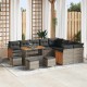 Sonata H Градински Софа Комплект 13 pcs Сиво Тъмносиво 110 x 55 x 71 см
