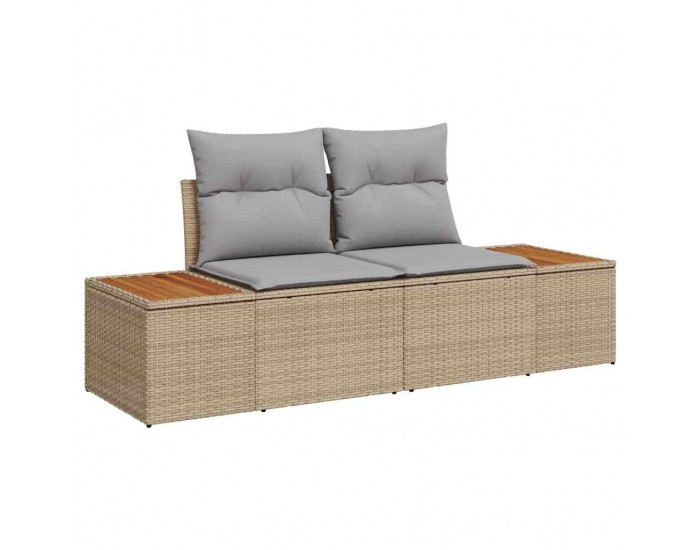 Sonata H Градински диван Бежово 184 x 62 x 85см полиратан