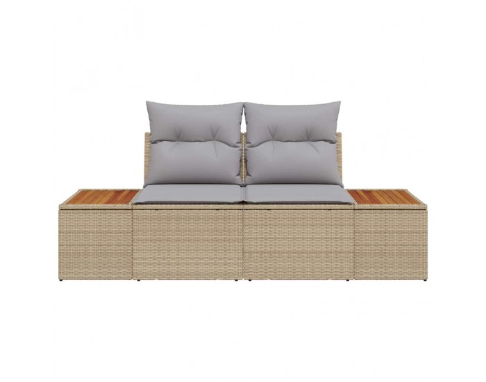 Sonata H Градински диван Бежово 184 x 62 x 85см полиратан