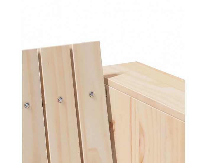 Sonata H Градински диван Кафяво 134 x 60 x 62 cm Борово дърво масив