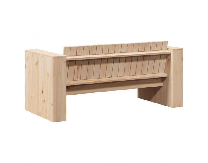 Sonata H Градински диван Кафяво 134 x 60 x 62 cm Борово дърво масив