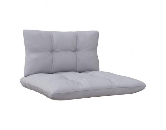 Sonata H 4-местен градински диван със сиви възглавници, бор масив