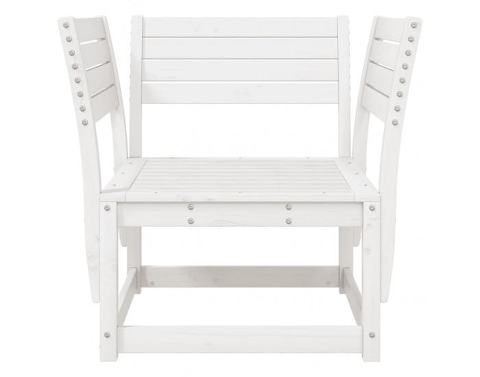 Sonata H Градински стол, бял, борово дърво масив