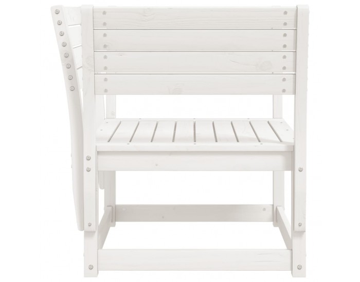 Sonata H Градински стол, бял, борово дърво масив