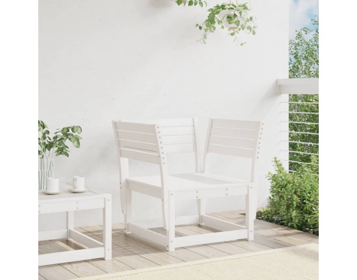 Sonata H Градински стол, бял, борово дърво масив