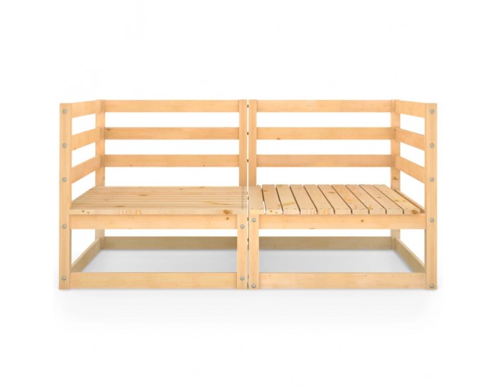 Sonata H Градински 2-местен диван, борово дърво масив