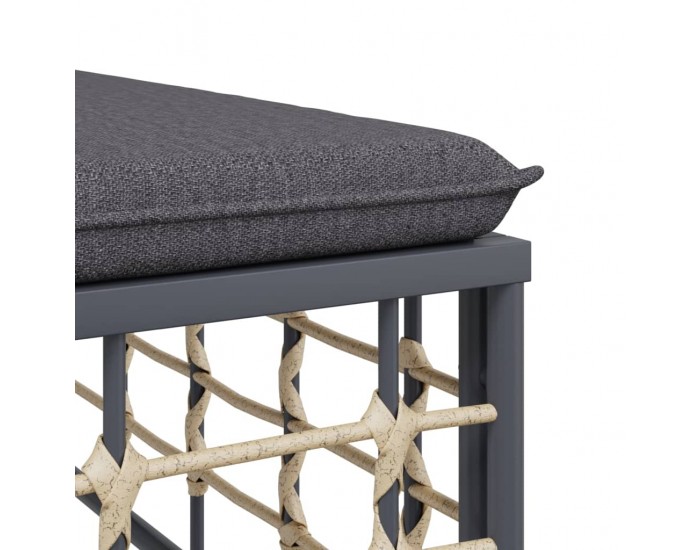 Sonata H Секционни ъглови дивани с възглавници, 2 бр, полиратан