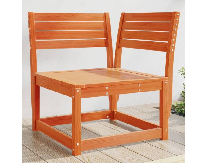 Sonata H Градински ъглов диван, восъчнокафяв, 73x73x78 см, бор масив