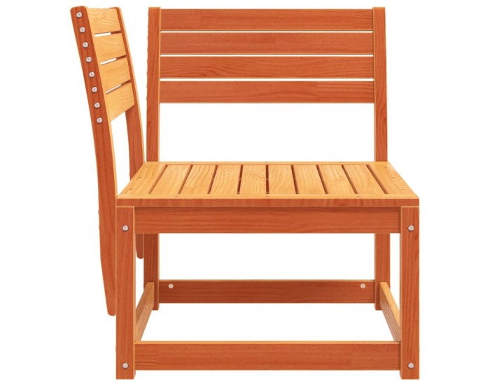 Sonata H Градински ъглов диван, восъчнокафяв, 73x73x78 см, бор масив