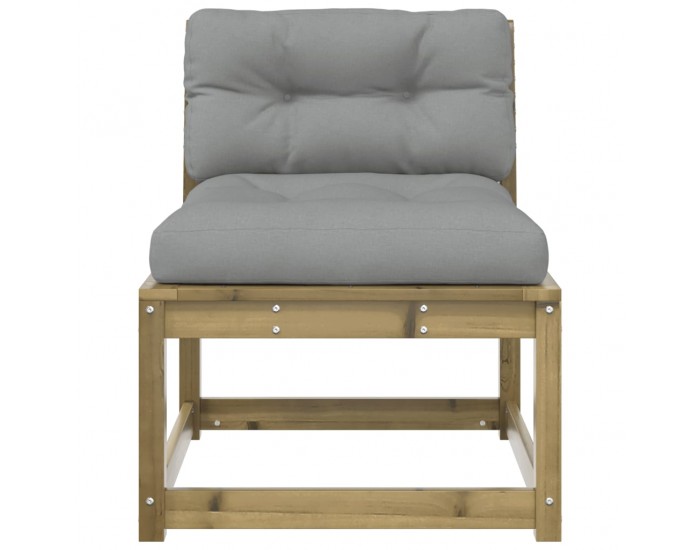 Sonata H Градински диван с възглавници, импрегнирано борово дърво