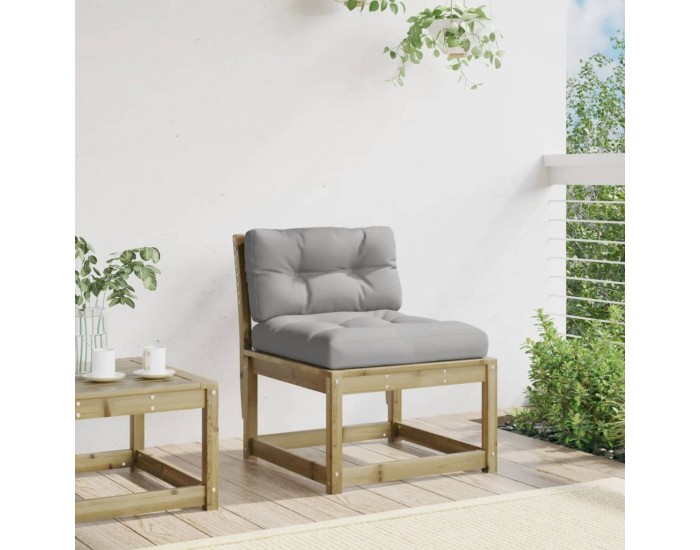 Sonata H Градински диван с възглавници, импрегнирано борово дърво