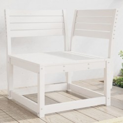 Sonata H Градински ъглов диван, бял, 73x73x78 см, борово дърво масив - Градински Дивани и Пейки