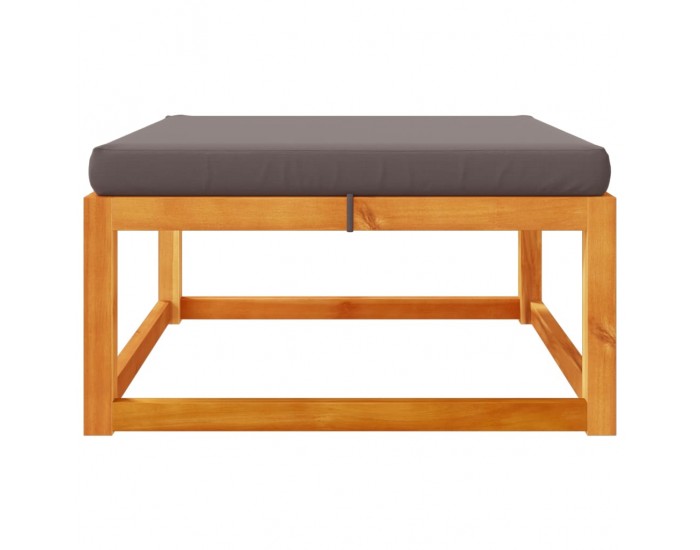 Sonata H Градинска табуретка с възглавница, 65x65x29 см, акация масив