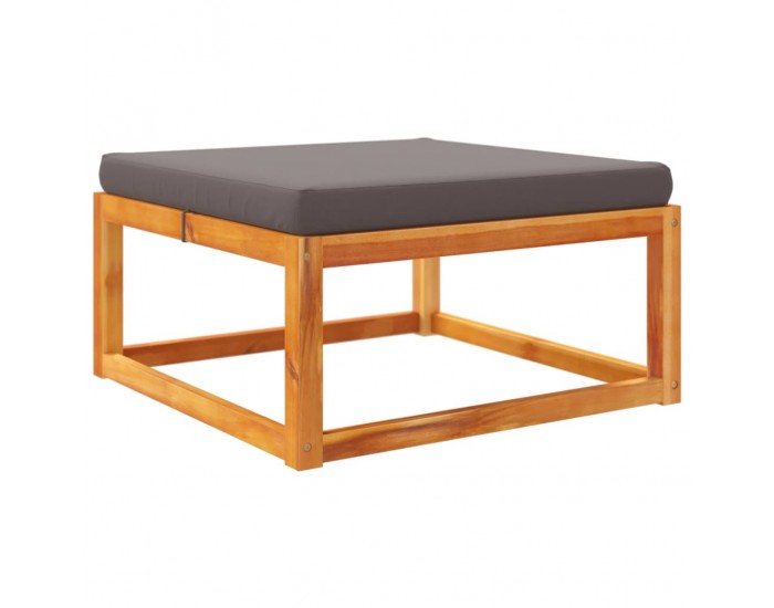 Sonata H Градинска табуретка с възглавница, 65x65x29 см, акация масив