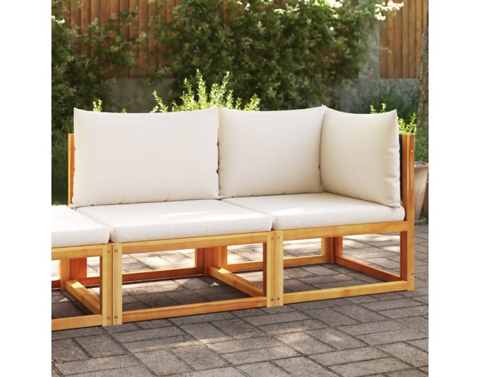 Sonata H Градински диван с възглавници, двуместен, дърво, акация и ратан