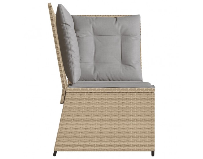 Sonata H Градински ъгъл без подлакътници с възглавници бежов полиратан