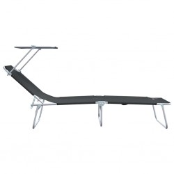 Sonata H Шезлонг 2-човек 2 pcs Черно 58 x 188 x 77см текстил - Шезлонги