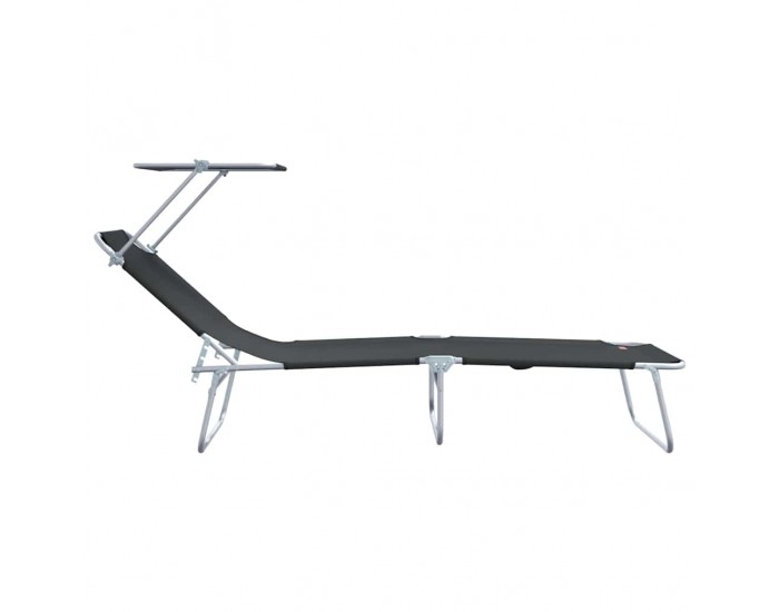 Sonata H Шезлонг 2-човек 2 pcs Черно 58 x 188 x 77см текстил