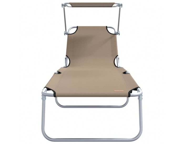 Sonata H Шезлонг 2-човек 2 pcs Таупе 58 x 188 x 77см текстил