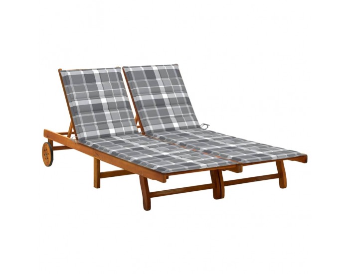 Sonata H 2-местен градински шезлонг с шалтета, акациево дърво масив